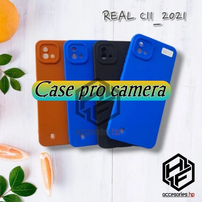 Softcase pro camera Realme C11 2021 Silikon case casing macaron Candy Case Full Color 3D Silikon Kar