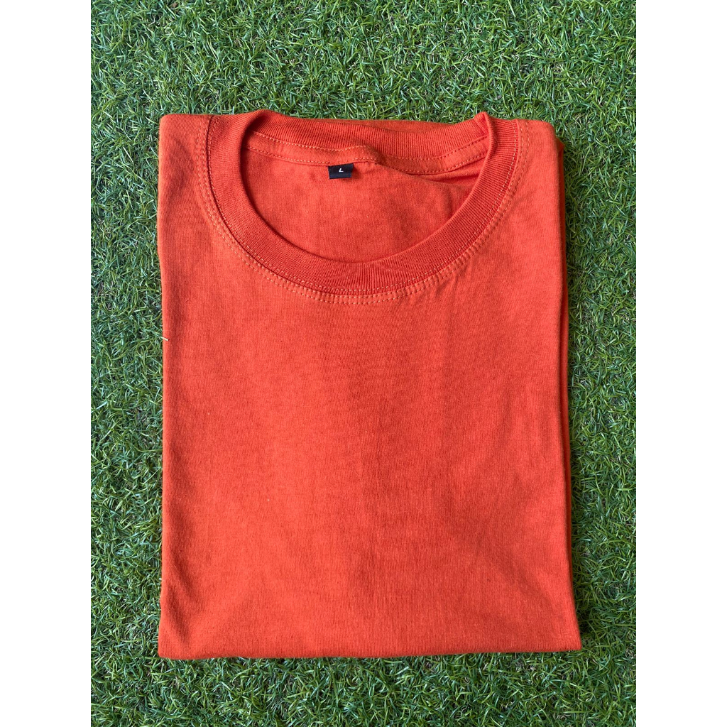 KAOS POLOS MERAH BATA COTTON COMBED 30S