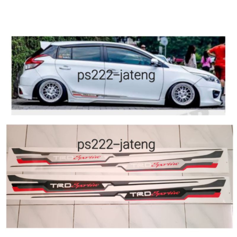 stiker trd sportivo toyota yaris / sticker trd yaris / stiker trd sportivo / stiker mobil toyota yar
