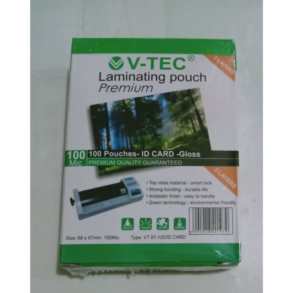 

Plastik Laminating V-TEC ID Card KTP 100 Micron