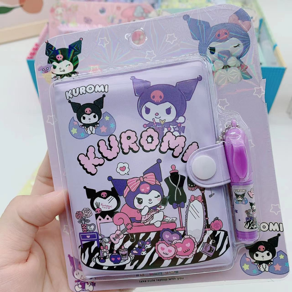 

Buku notes sanrio mini kuromi cinamoroll melody pompompurin notebook memo