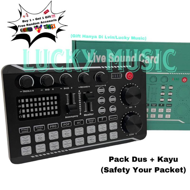 Soundcard Live F998 Original USB Recording f 998 Gift Random