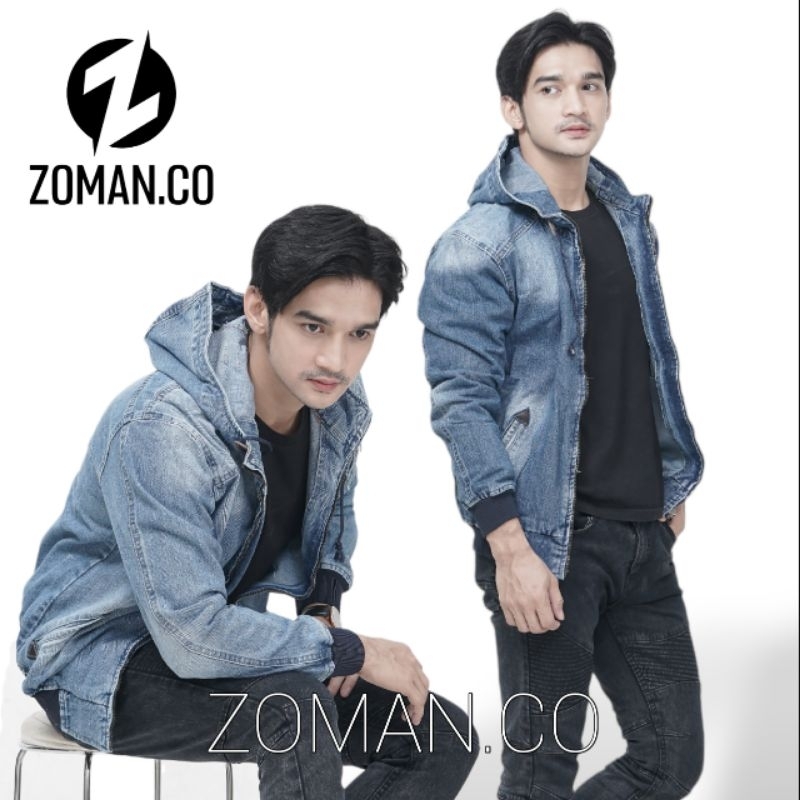 Jaket Bomber Jeans Kupluk|Jaket Jeans Denim Topi