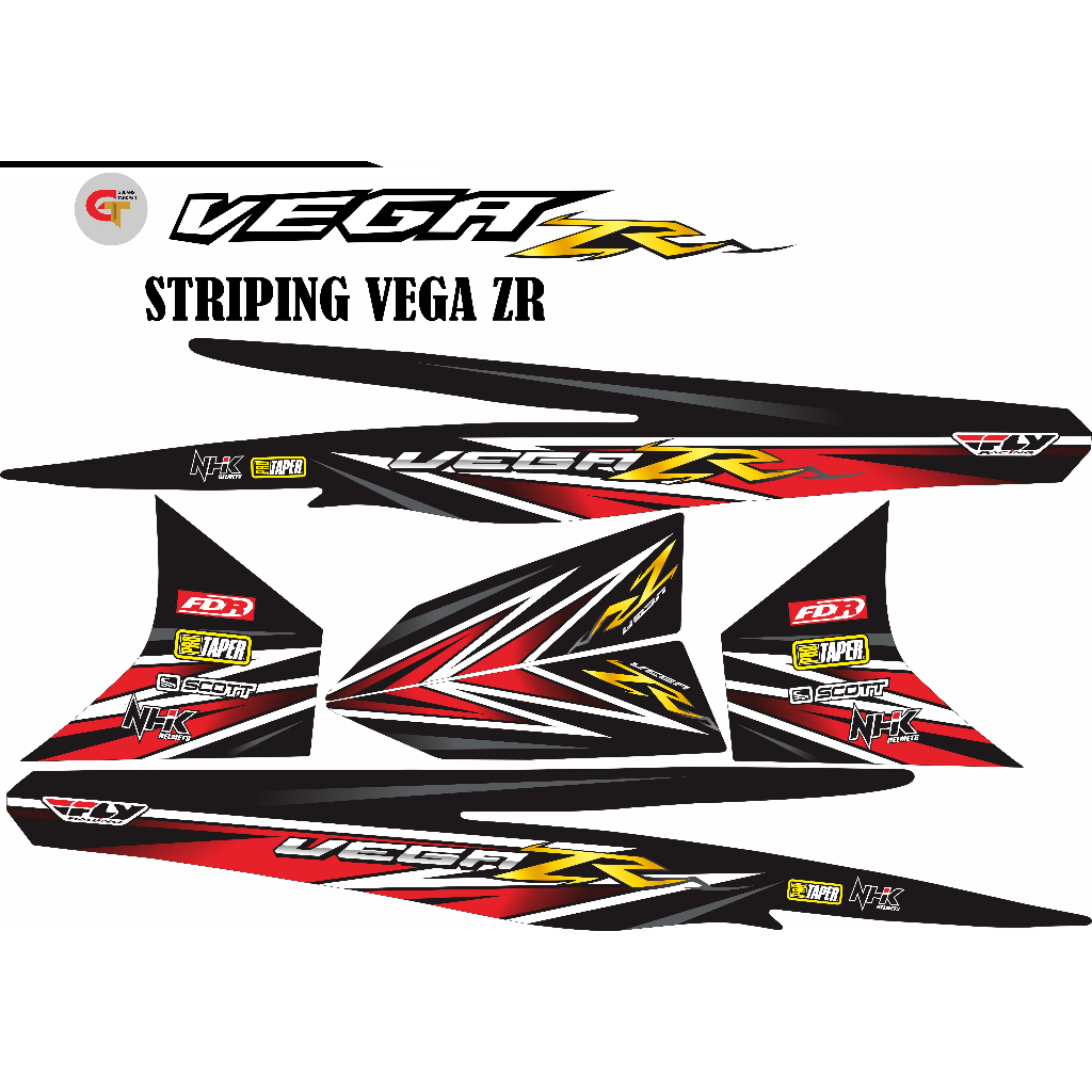 STRIPING VEGA ZR / STRIPING VEGA RR / STIKER STRIPING VEGA ZR VARIASI RACING