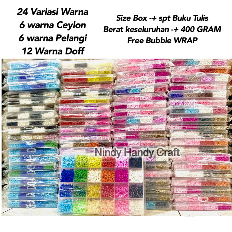 Set paket Manik Pasir Per Box - Mote Pasir - Manik Pasir