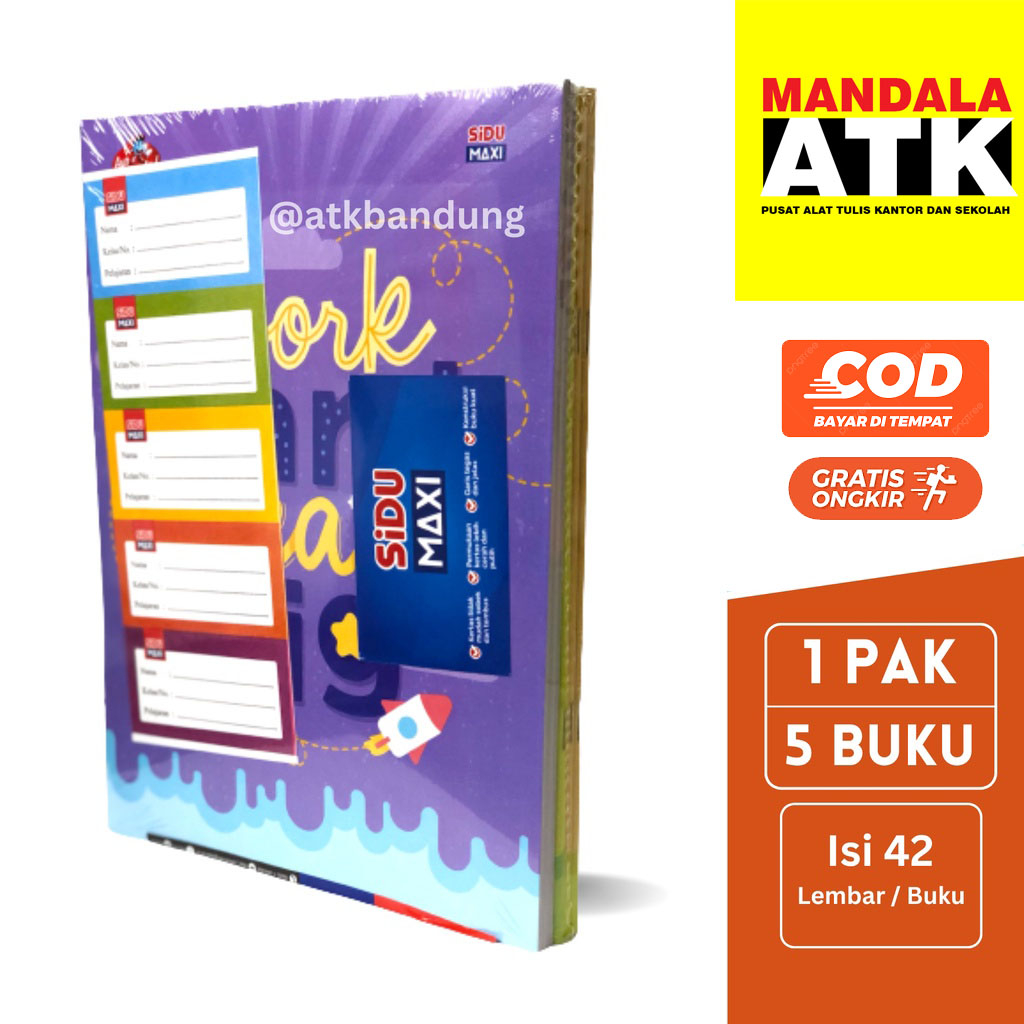 

SIDU MAXI Big Boss B5 42 lembar (1 Pak isi 5 BUKU )