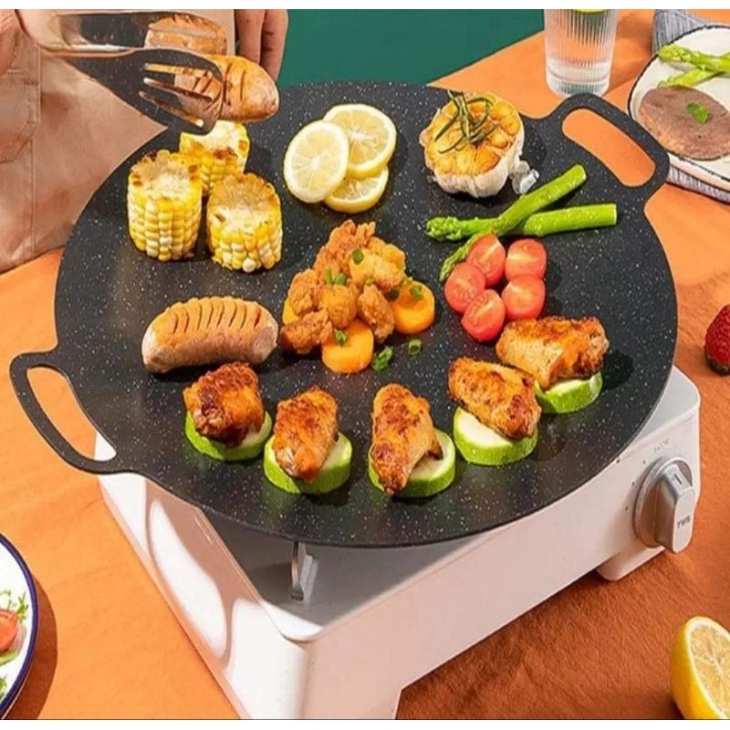 WAJAN KONDUKSI MURAH PANGGANGAN BBQ KOREA SERBAGUNA GRILL PAN KOREA BULAT WAJAN KONDUKSI KOREA / MUL