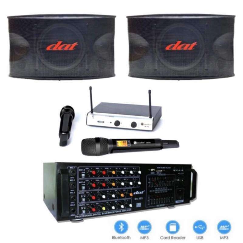 paket karaoke DAT DA4500 10inch DAT ORIGINAL BLUETOOTH