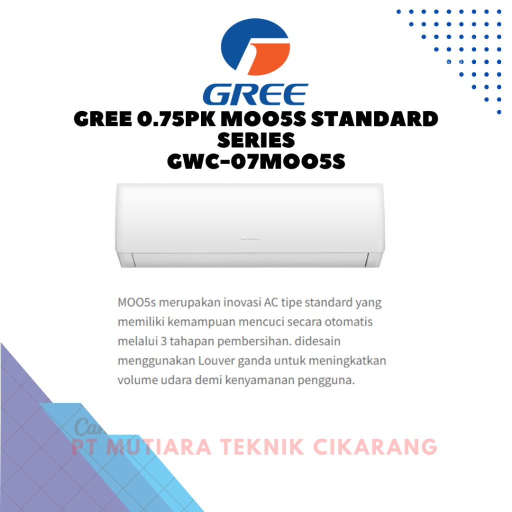 AC GREE 0.75PK GWC-07MOO5S STANDARD SERIES
