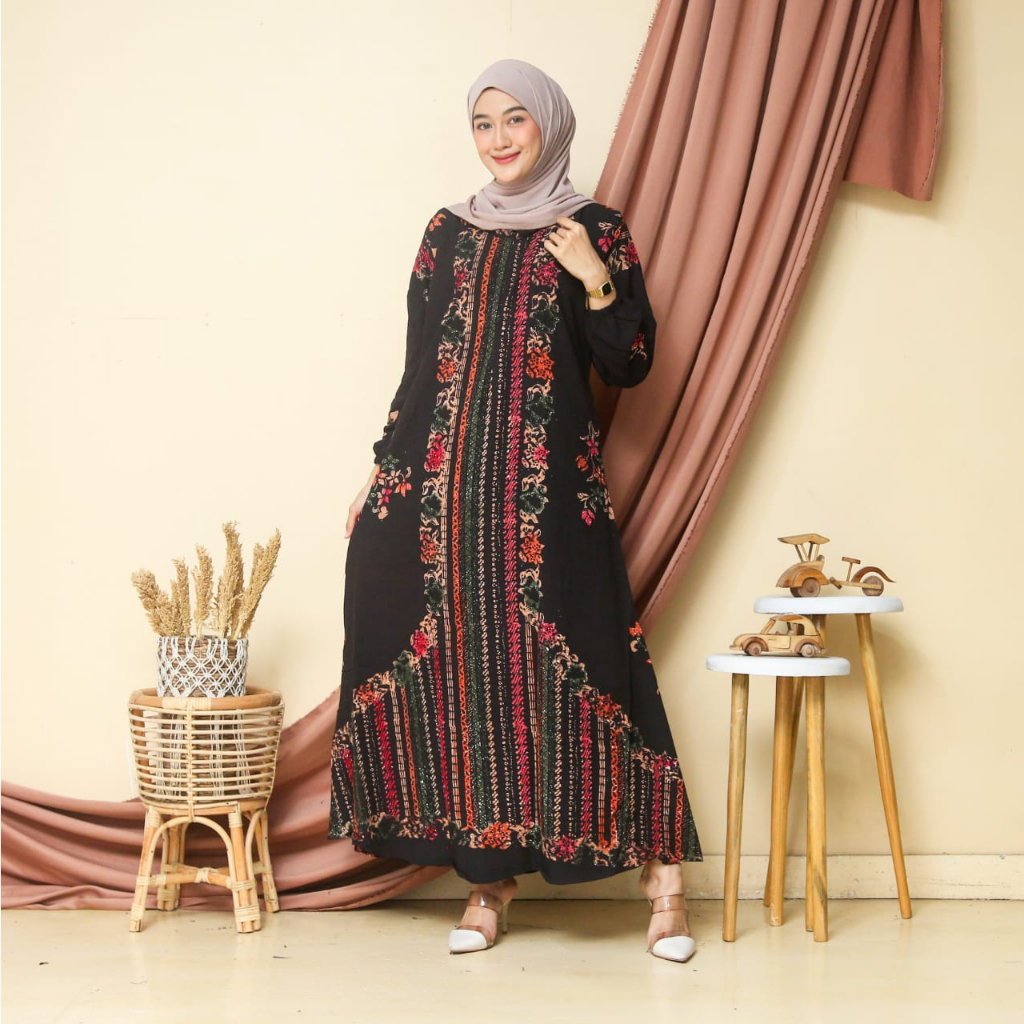 Merapi Batik - Busana Wanita Gamis Muslimah batik ,Batik cap , Batik Pekalongan  VarianTerbaru Rayon super-3