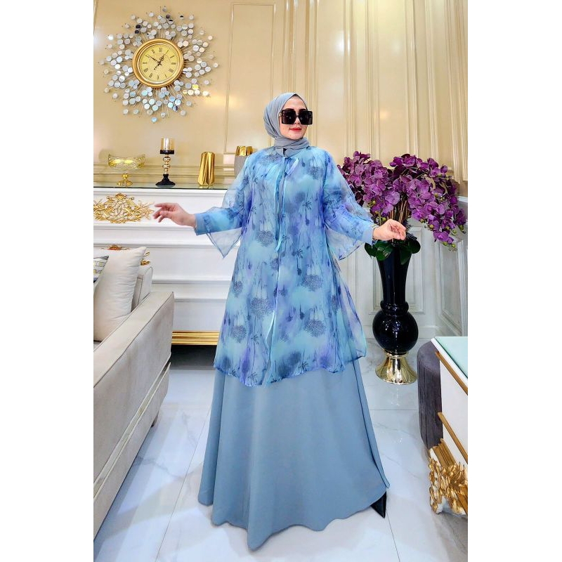 WAN ARSYAKAYLA Raisa dress only by arsyakayla gamis cantik dewasa premium