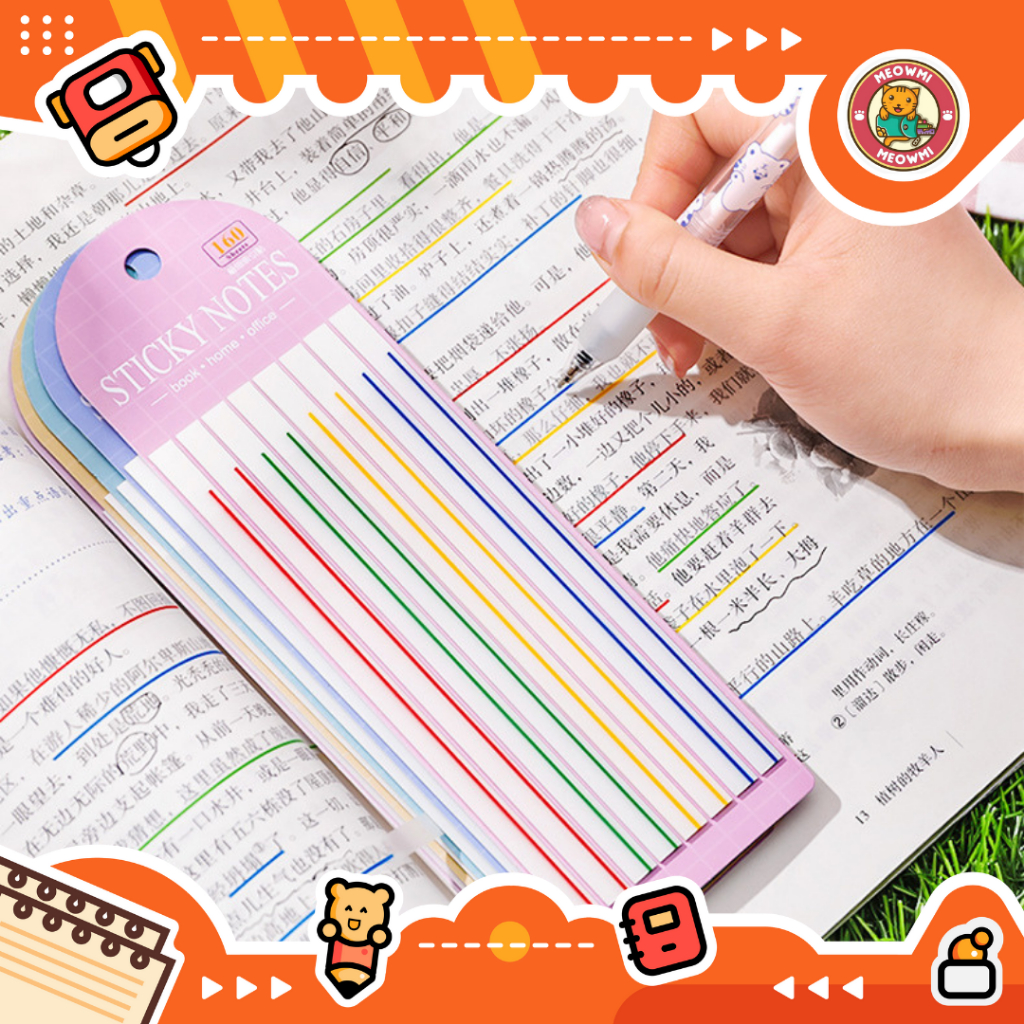 

Highlighter Strip Sticker Garis Bawah Bacaan Buku Penanda Poin Penting Buku HGL0015