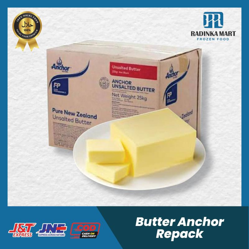 

Anchor Unsalted Butter 100gr 200gr / Anchor Unsalted Butter New Zealand