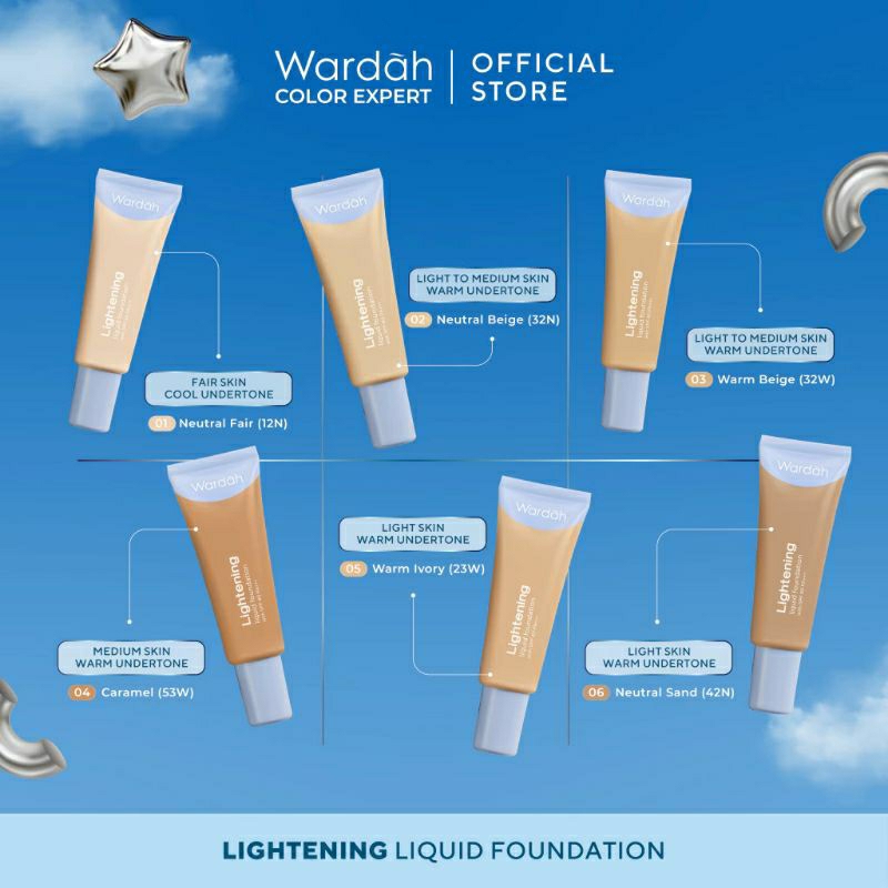 SALE 8.8 NewWardah Lightening Liquid Foundation 25 ml ~ Alas bedak wardah 100 % ORIGINAL