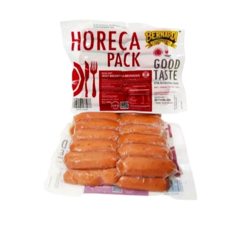 

Bernardi Horeca Beef sausage breakfast 500gr CL/sois cocktail