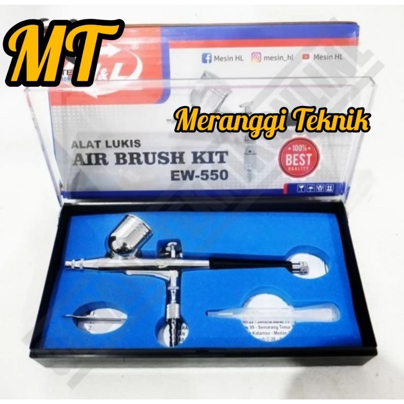 

id4099 Air brush kit pen alat lukis cat hl H&L EW550 EW 550