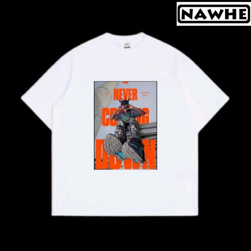 t shirt pria wanita oversize katun premium