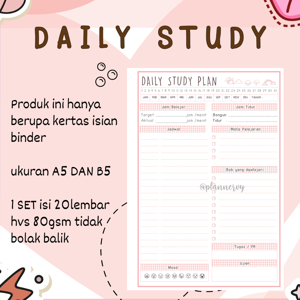 

STUDY PLANNER