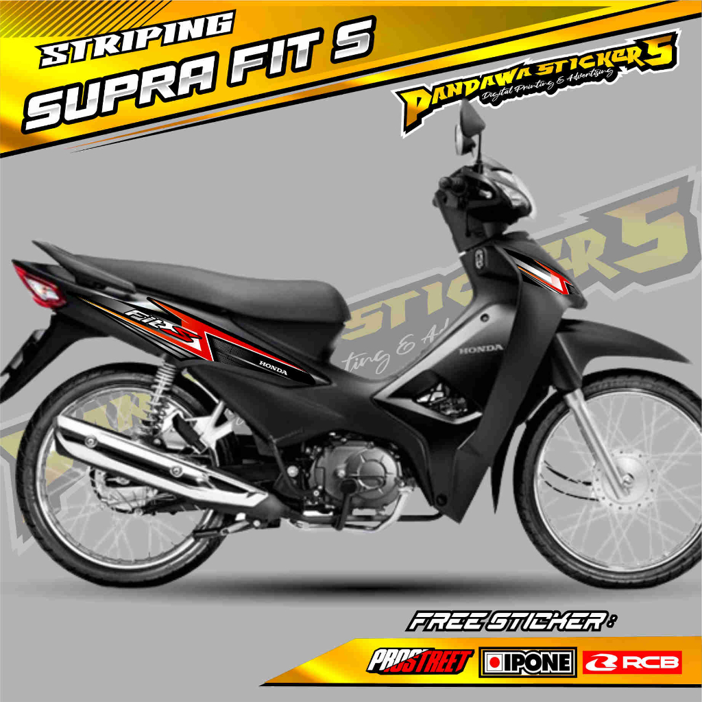 STRIPING VARIASI HONDA SUPRA FIT S / STIKER VARIASI SUPRA FIT S