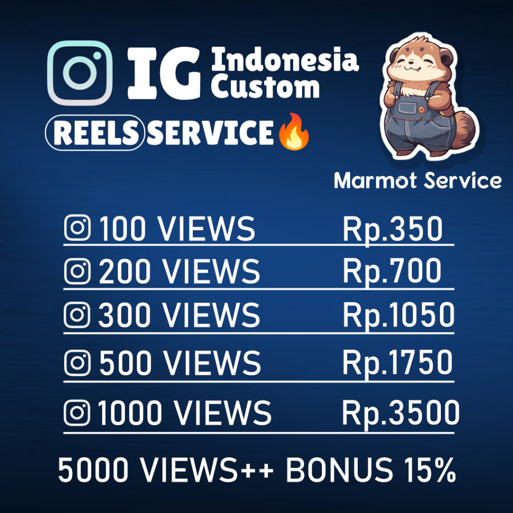 INSTAGRAM VIEW LIKE TERMURAH CEPAT