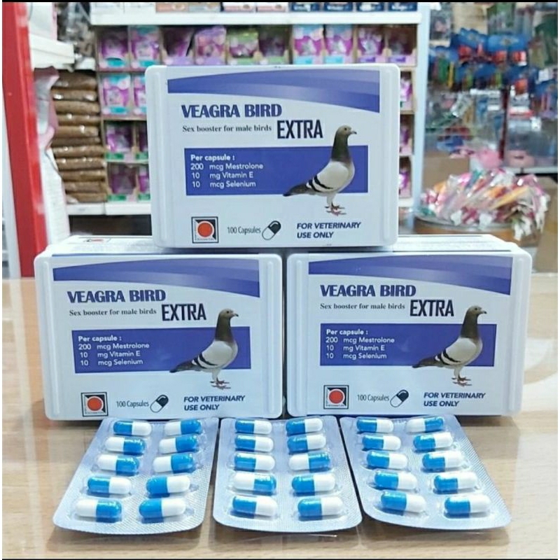 Veagra Bird Extra Capsule 1 Blister isi 10 pcs Vitamin Fertilitas-Breeding