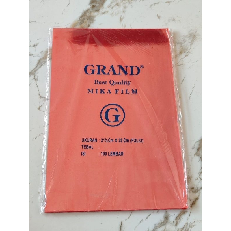 

HJK Cover Mika Warna / Plastik Jilid GRAND ( 1 Pack / 100 Lembar )
