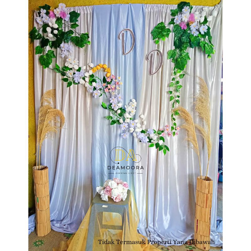 [TERMURAH] Dekorasi Lamaran Simpel Minimalis Full Flowers Sudah Dirangkai Tinggal Pasang
