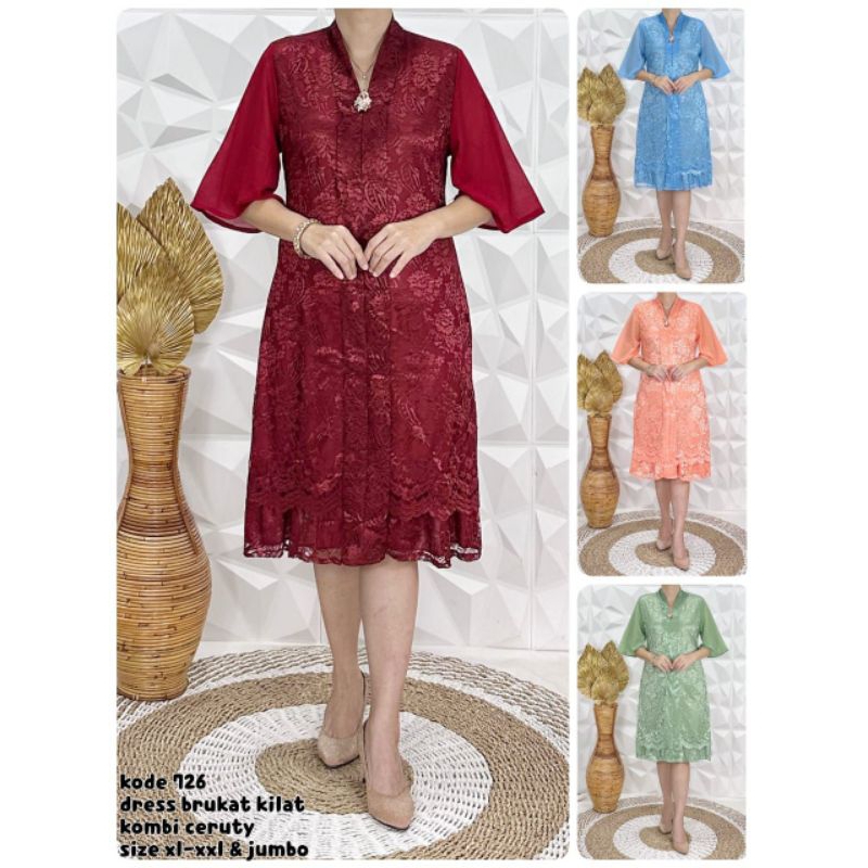 dres Kartini dres brokat dres kebaya natal