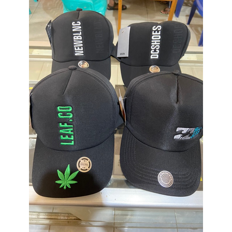 Topi Hitam Topi Pria Topi Cowok Topi karet Topi Keren Topi bordir