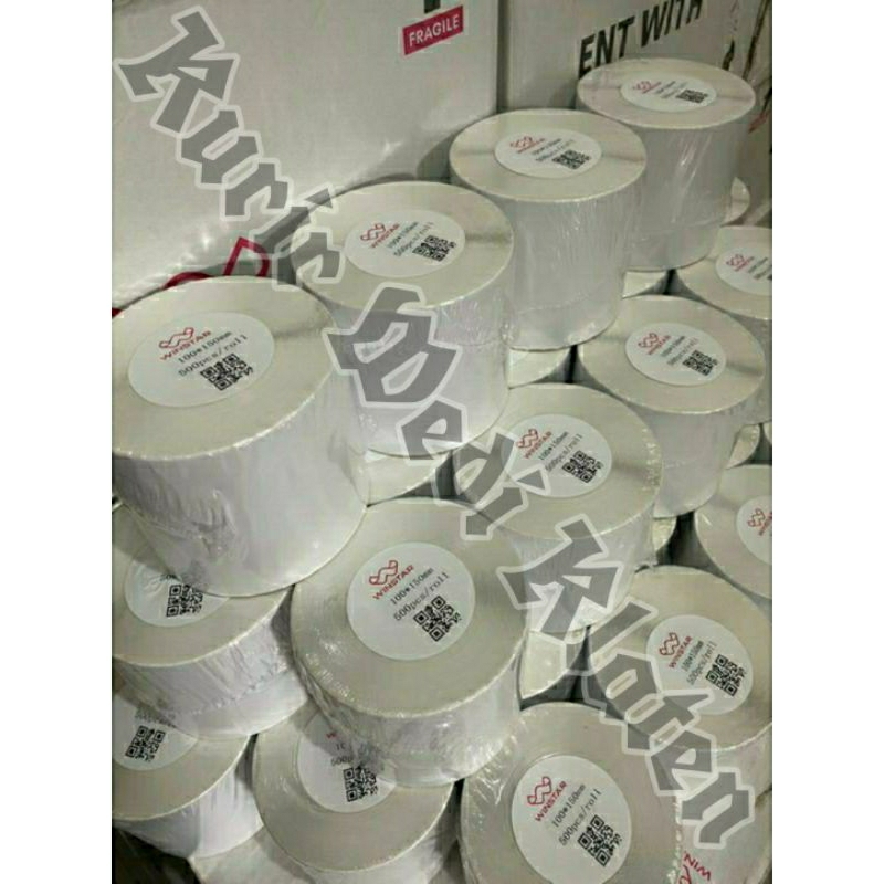 

Label Barcode Direct Thermal 100 X 150 mm 100x150 4x6" isi 500pcs ukuran A6