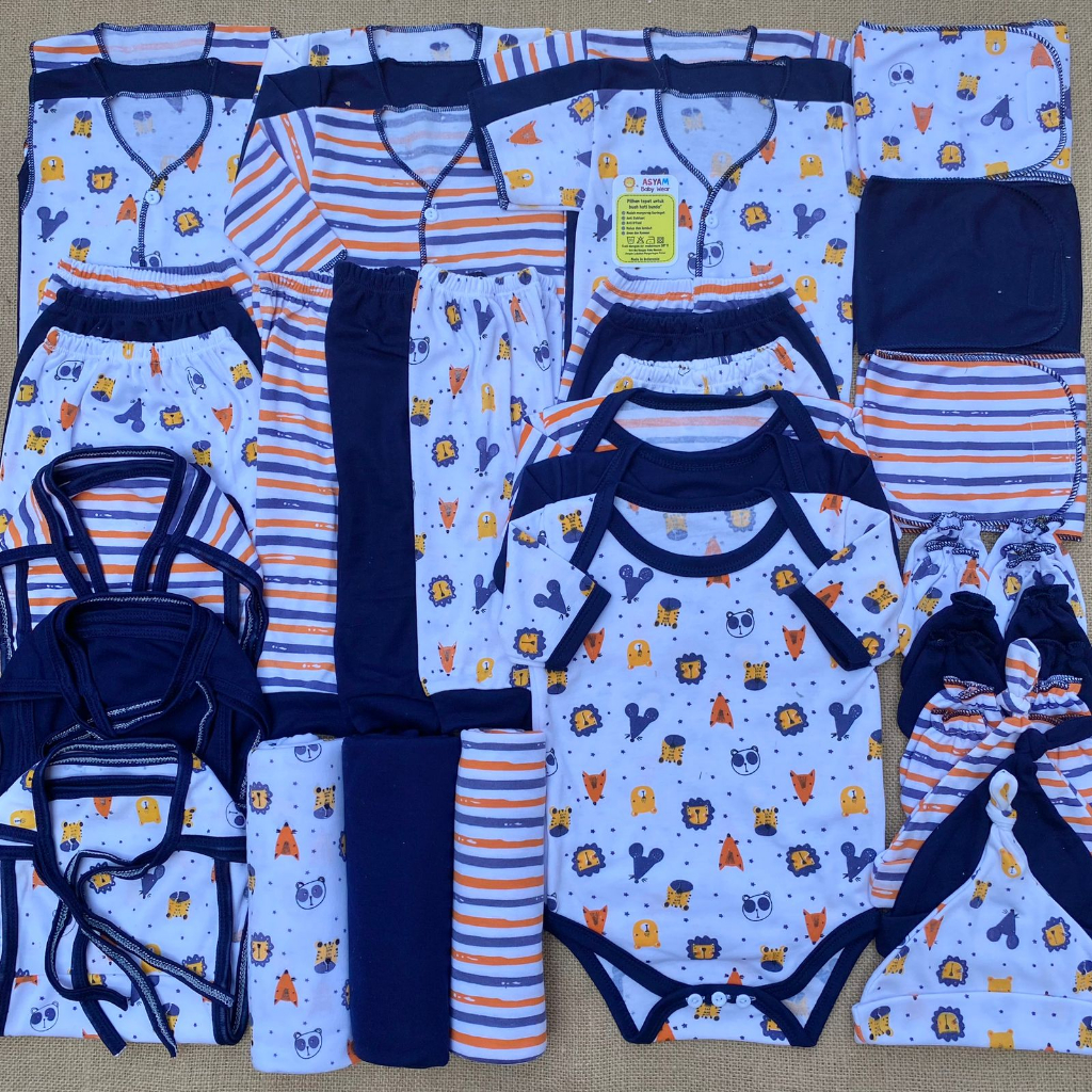 45 PCS BAJU BAYI BARU LAHIR PAKET LAHIRAN BAYI BROJOL ASYAM BABY