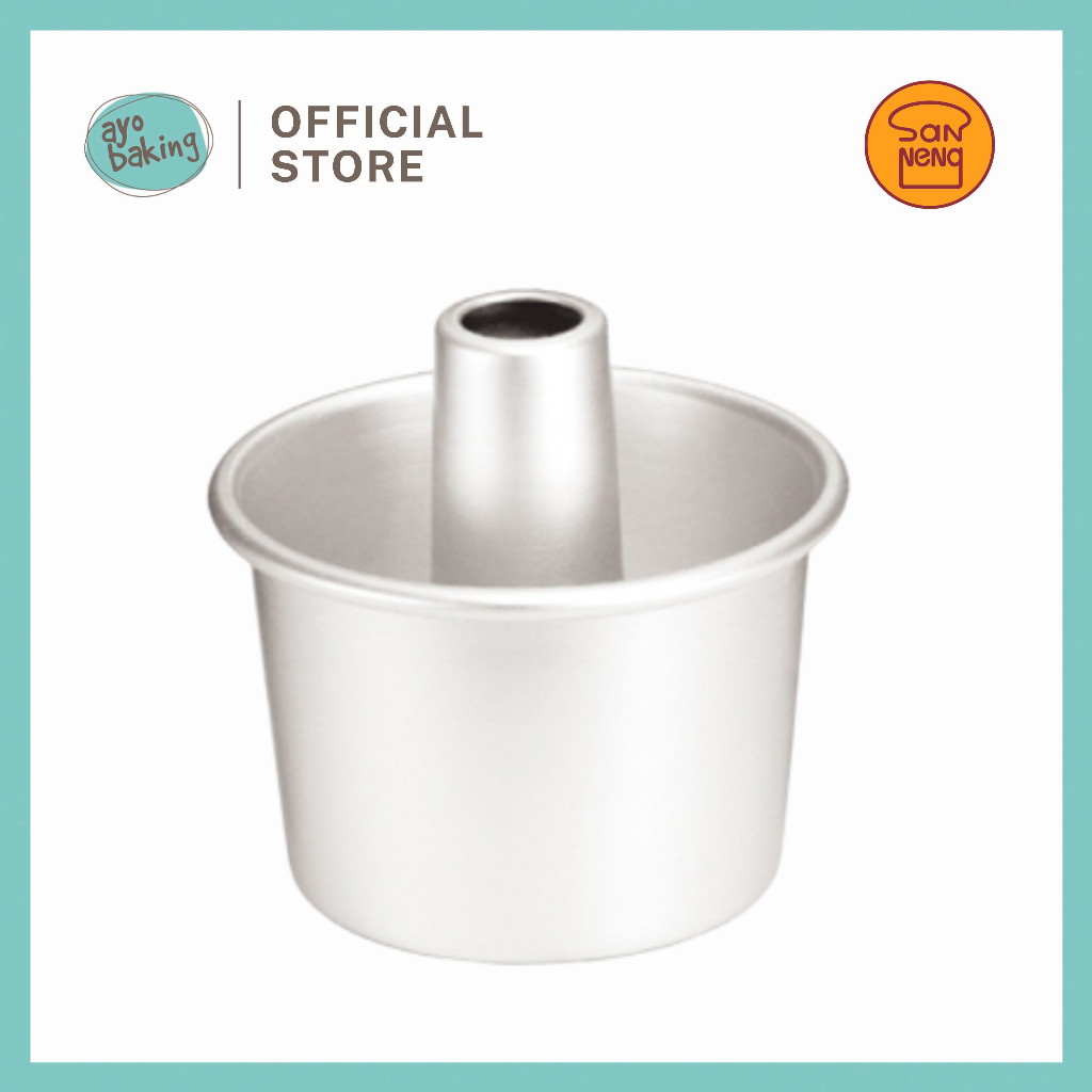 SANNENG - SN5254 - 8" Chiffon Cake Pan (Anodized) | Cetakan Chiffon Cake | Loyang Chiffon Cake