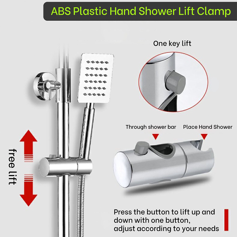 REAIM Shower Kamar Mandi 2 Dalam 1 Set Keran Original Shower Dengan Faucet Sprayer Faucet Panas Hand Shower Shower Set Full Stainless Shower Colum Set Mandi