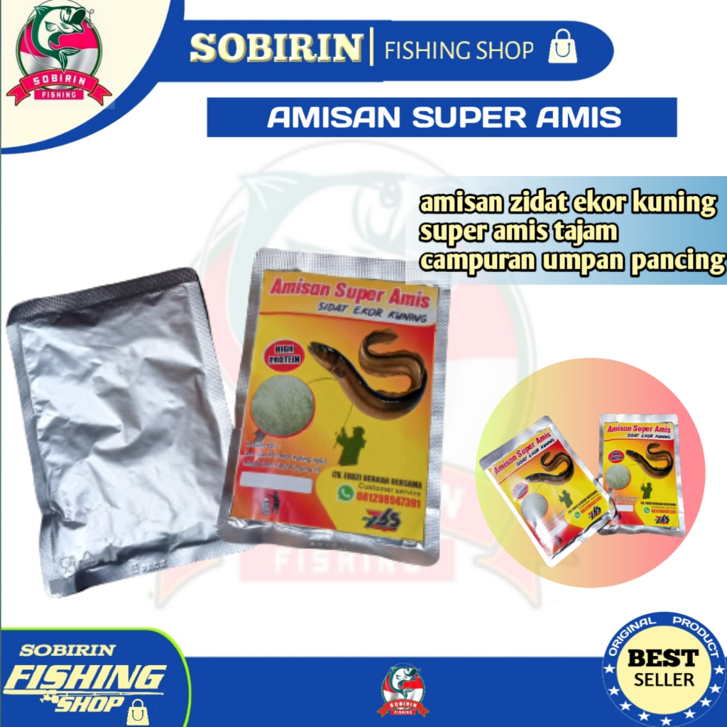 amisan super amis sidat campuran umpan pancing ikan