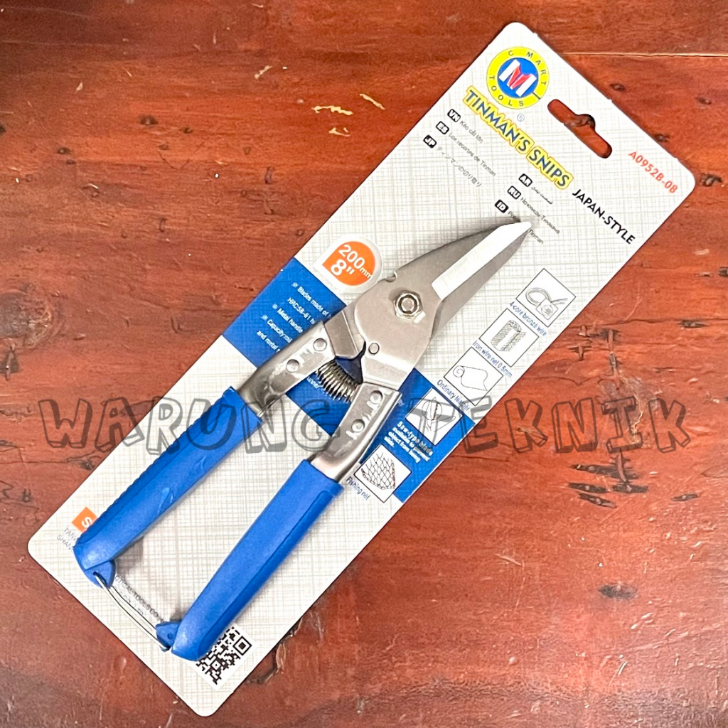 C-MART CA0952B-08 TINMAN SNIPS JAPAN TYPE 200 MM - GUNTING BAJA RINGAN - Gunting Seng - Gunting Serb