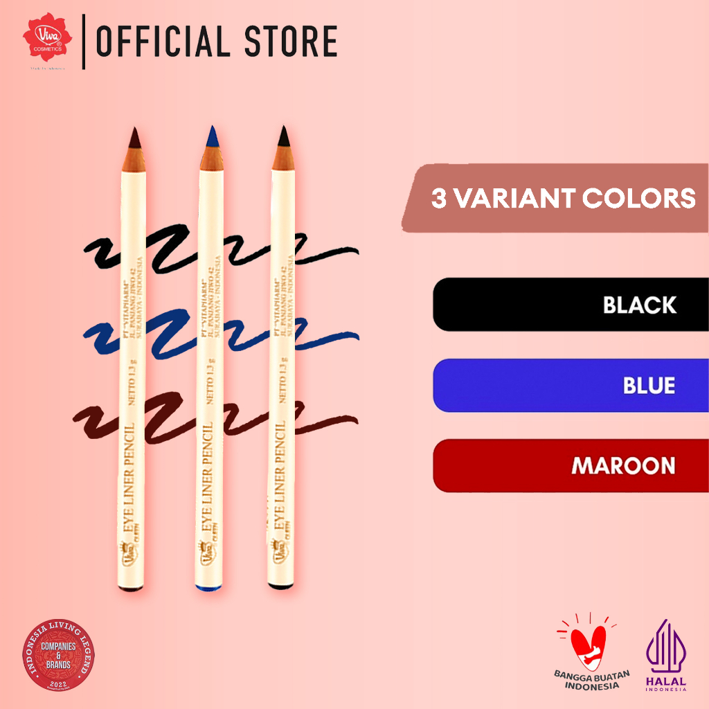 Eyeliner Pencil Viva Eye Liner Pensil