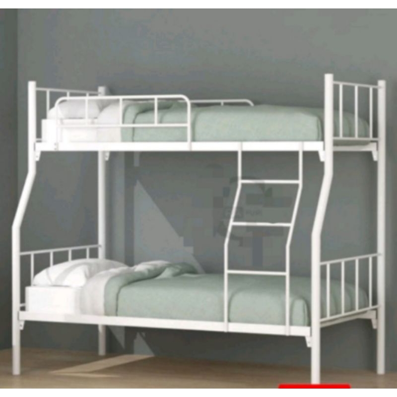 Ranjang Besi Tingkat Atas 100 Bawah 120/140x200 cm Simple Minimalis Modern Murah