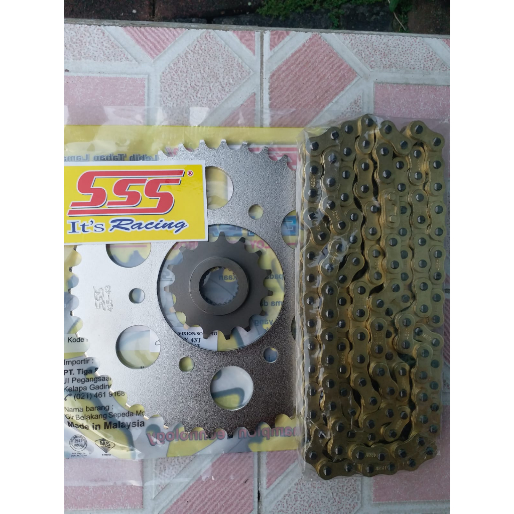 Gir Depan Belakang SSS 415(Tipis) Dan Rantai Gold Bukan SSS Scorpio Khusus