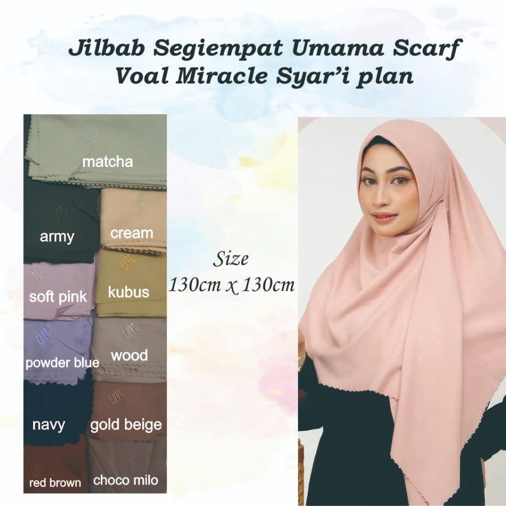JILBAB UMAMA POLOS SYARI JUMBO