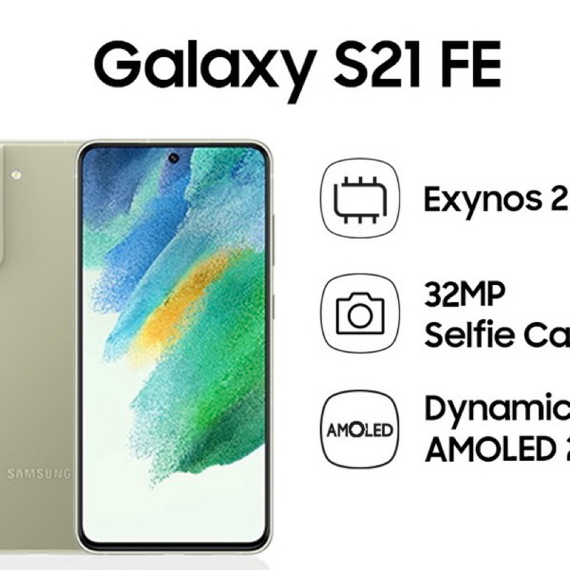 Samsung Galaxy S21 FE 5G 8/128GB - Olive HANDPHONE SAMSUNG HP SAMSUNG HP ORIGINAL HANDPHONE ORIGINAL