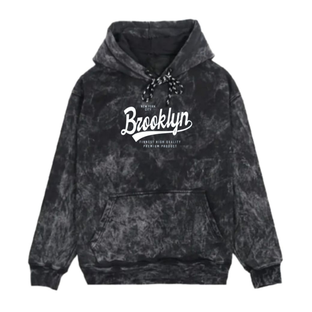 Jaket Hoodie Sandwash Branded Brooklyn