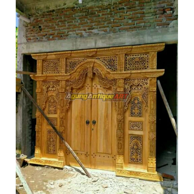 Pintu Gebyok Ukir / Gebyok Pintu Ukir Jati / 3meter /