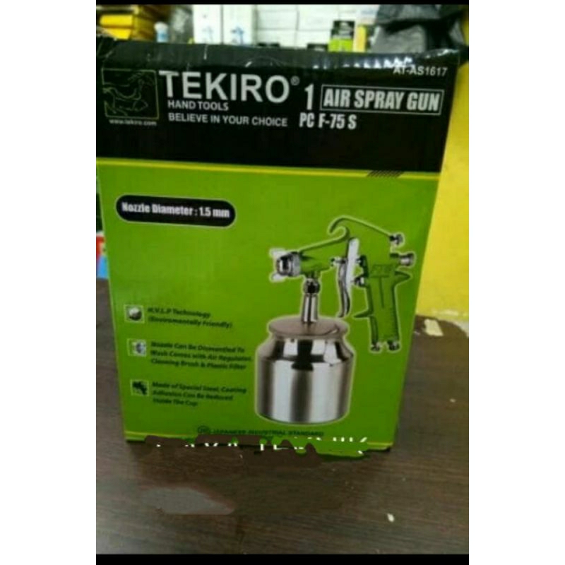 Spray gun F 75 S tekiro tabung bawah