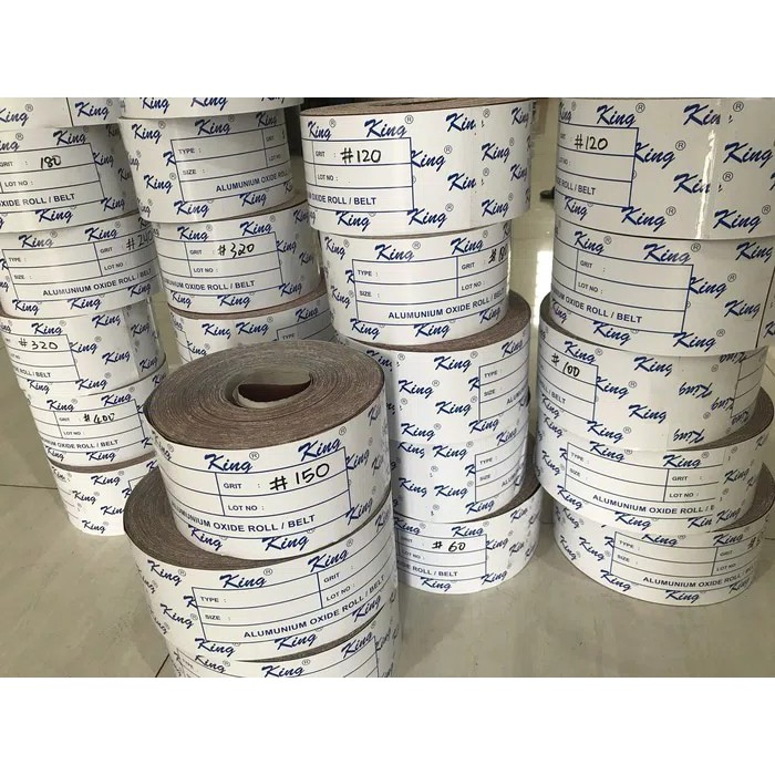 [GB] Amplas ROLL Kain grit 60, 80, 100, 120, 150, 180, 240, 320, 400, 600, 800 HARGA PER-METER