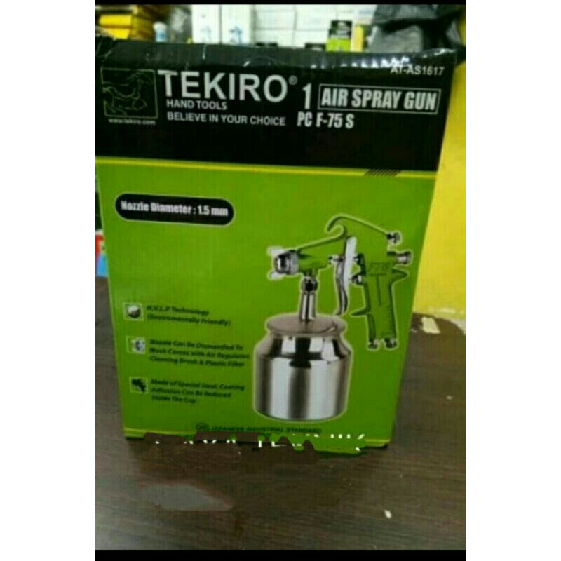 Tekiro spray gun F 75 S tabung bawah