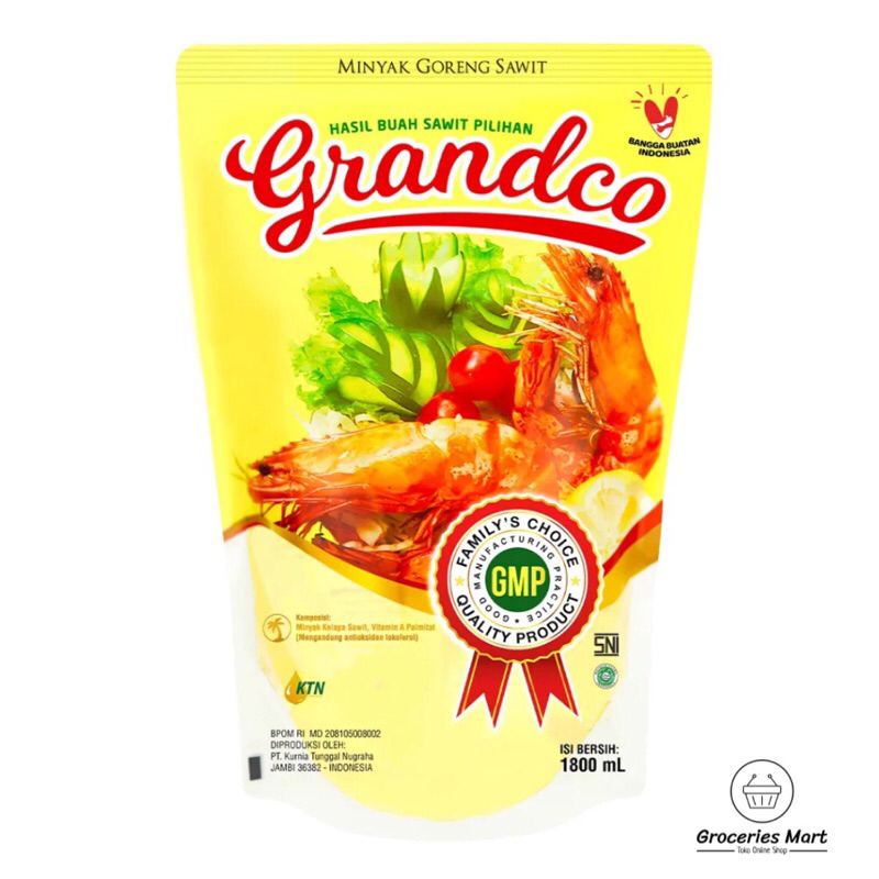 

Minyak goreng Grandco 1800 ml