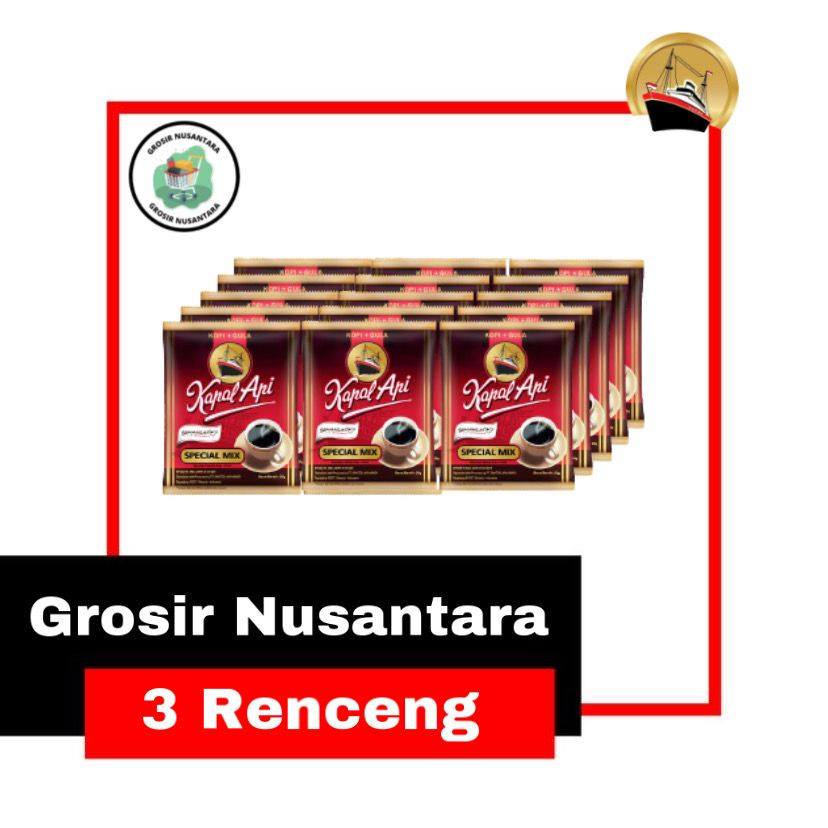 

Kopi Kapal Api Spesial Mix 30 Sachet / 3 Rcg 23G