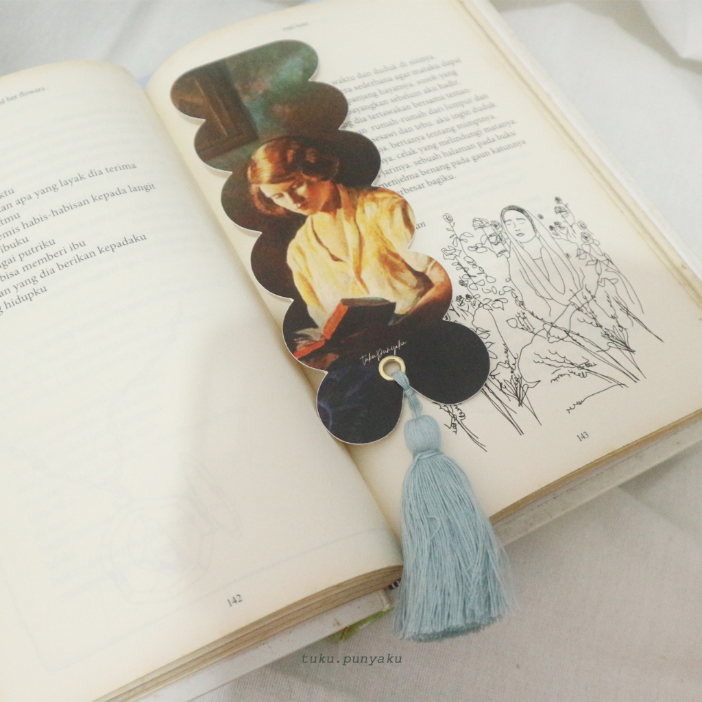 

bookmark pembatas buku with tassel by tuku.punyaku (isi 10pcs)