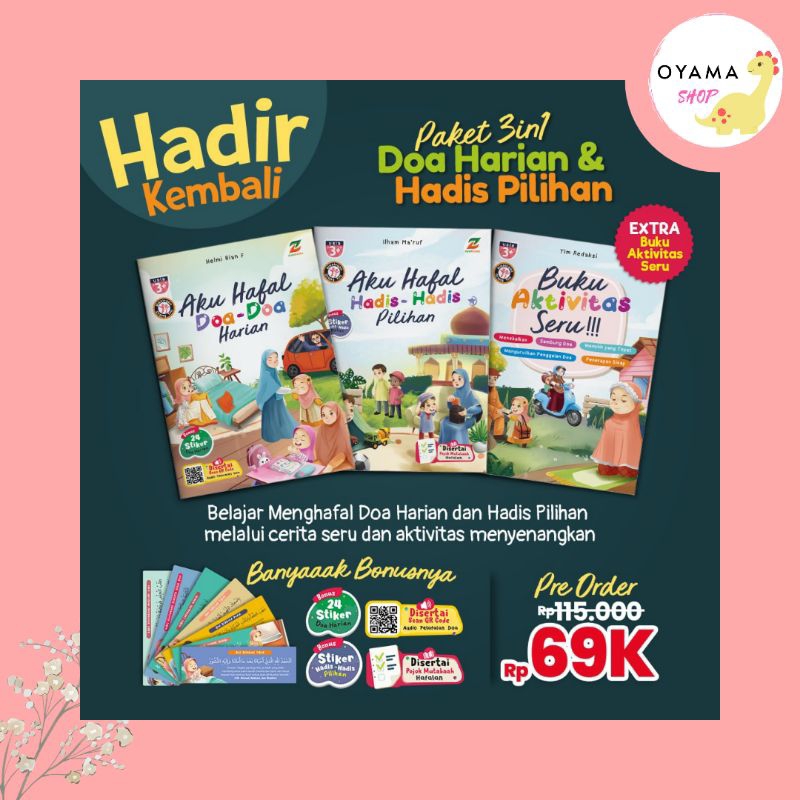 

READY Paket 3in1 Doa Harian dan Hadits Pilihan