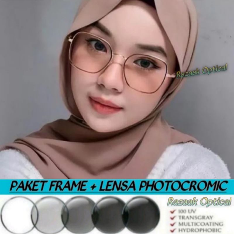 KACAMATA MINUS KACAMATA WANITA KACAMATA PHOTOCROMIC 2109